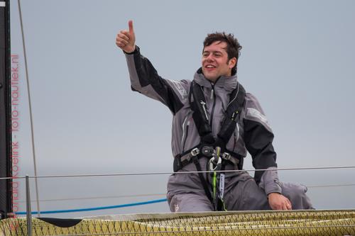 City Counsel Member Karsten Klein on board The IJsvogel.  © Ronald Koelink http://www.foto-nautiek.nl